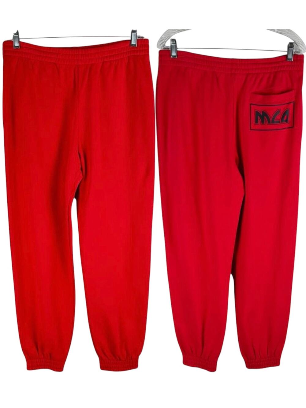 New Mcq By Alexander Mcqueen Joggers Sweatpants Cotton Red Size M